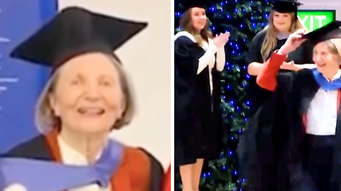 Grandma finally graduates 60 years after starting college