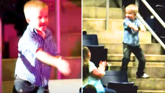 Boy becomes ‘hype man’ at concert and shows off amazing moves