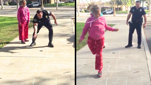 Cop follows his instincts, asks girl living in "suspicious vehicle" to walk with him