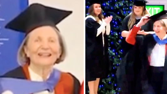 Grandma finally graduates 60 years after starting college