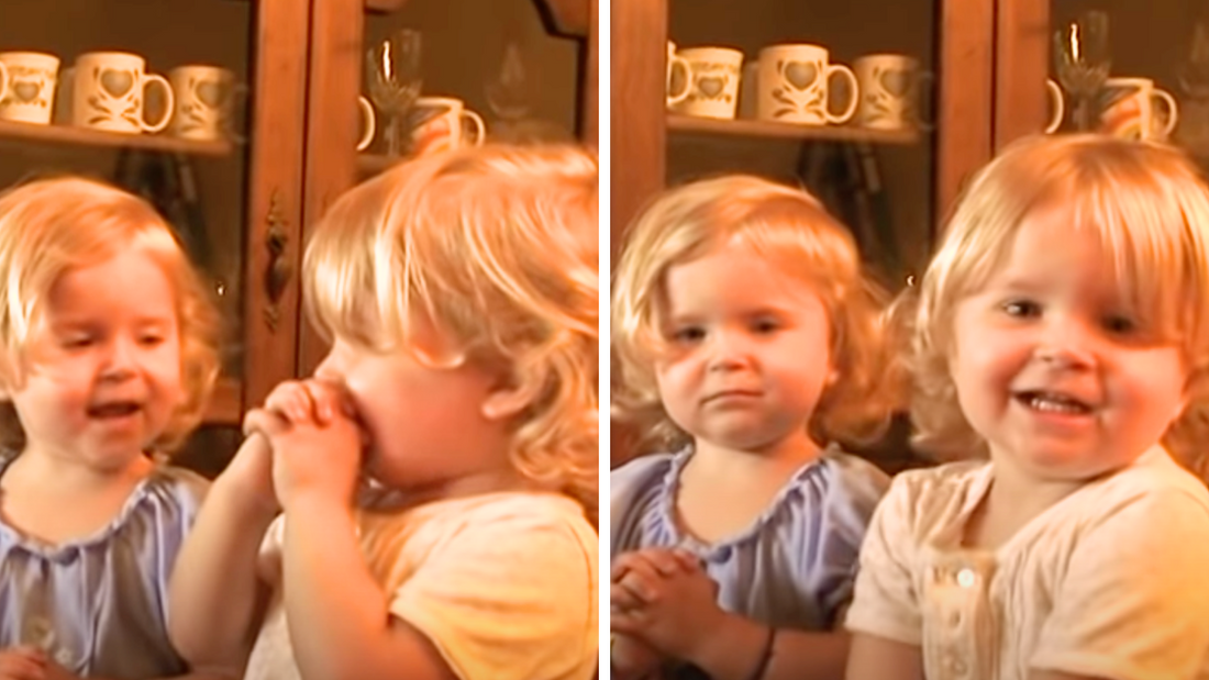 Twins say The Lord's Prayer In adorable fashion