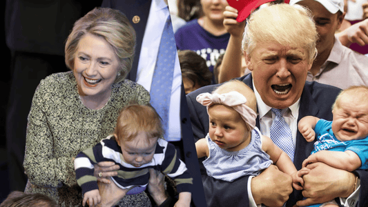 Hillary Clinton and Donald Trump’s Strangest and Most Interesting Photos With Babies!