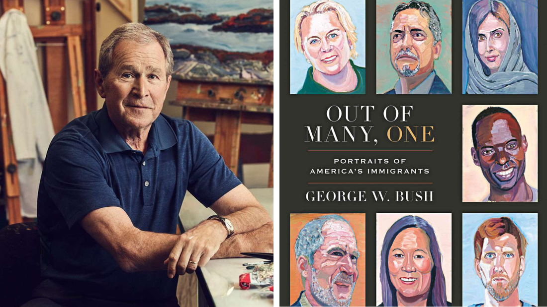 Former President George W. Bush Honors Immigrants with a Book of Paintings