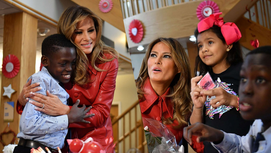 Melania Trump Brings Valentine’s Day Cheer to Young Patients at NIH